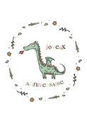 Dragon joyeux pour un anniversaire fantastique